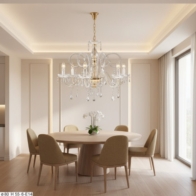 Luxe plafondlamp kroonluchter kristallen lamp lamp verlichting
