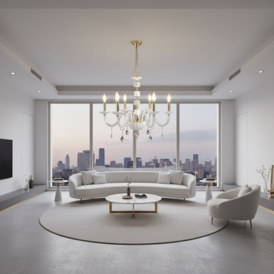 Hanglamp Wit Kristal Kroonluchter Luxe Kroonluchter Lamp Verlichting