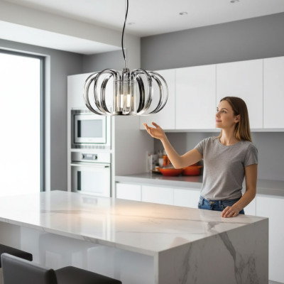 Hanglamp Grijs Luxe Kroonluchter Nieuwe Plafondlamp Moderne Lamp