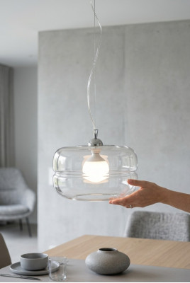Moderne transparante hanglamp hanglamp plafond kroonluchter ontwerp