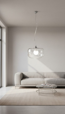 Moderne transparante hanglamp hanglamp plafond kroonluchter ontwerp