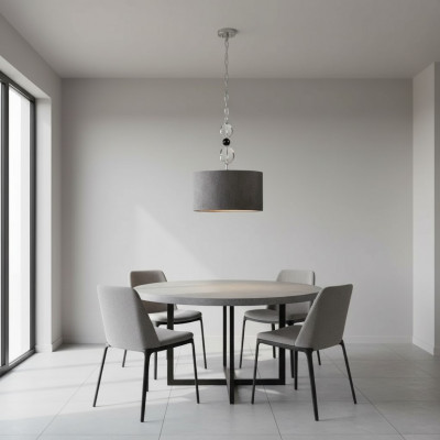 Kroonluchter plafond Kroonluchter grijs Klassieke hanglamp nieuw