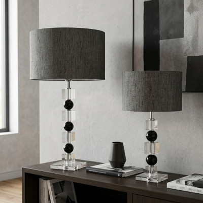 Klassieke grijze nachtlamp luxe tafellamp lamp