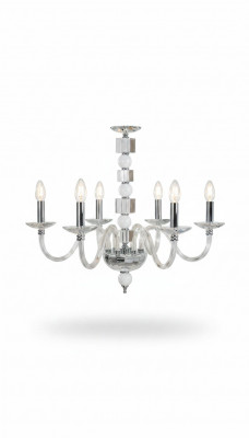Kristallen kroonluchter wit kroonluchter plafondlamp kroonluchter