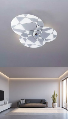 Kroonluchter stijl Moderne plafondlamp prachtige lamp nieuw Luxe Grijs