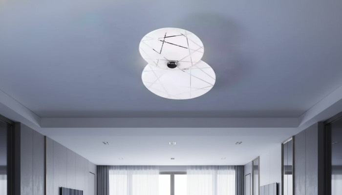 Witte plafondverlichting Luxe kroonluchter Moderne edele lamp Nieuw