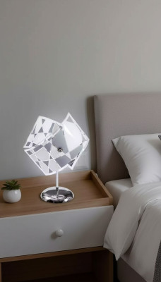 Stijlvolle tafellamp Moderne kristallen kroonluchter Grijs Tafellamp Nieuw