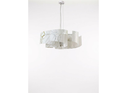 Stijlvolle kroonluchter Moderne witte hanglamp Met 6 lampen
