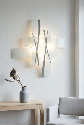 Wandkroonluchter Ontwerp Wit Licht Wandkroonluchter Muurverlichting Lamp