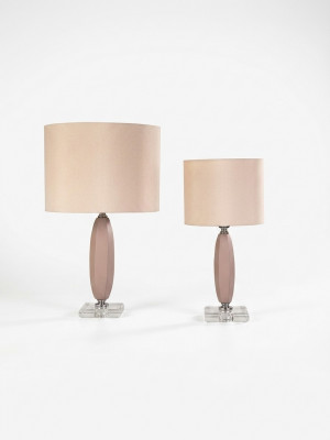 Klassieke Beige Kristal Tafellamp Kroonluchter Bureau Lamp