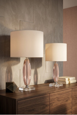 Tafellamp beige kristallen kroonluchter klassieke tafellamp nieuw