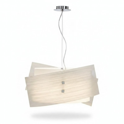 Stijlvolle plafondlamp met klassiek witte kroonluchter met 2 lampen nieuw.