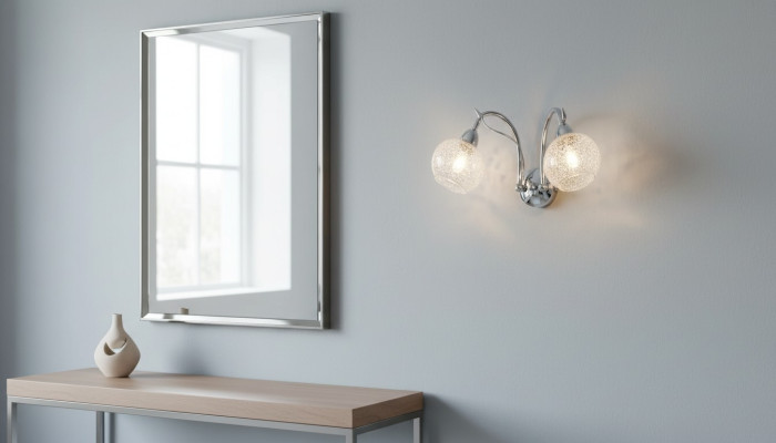 Luxe wandlamp Grijs 2x Lampen Ronde vorm Decoratie