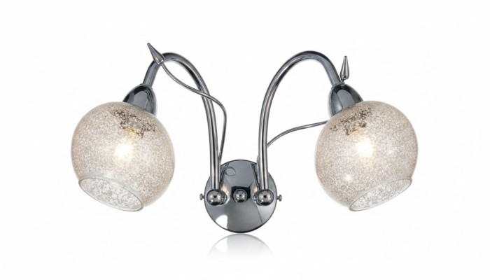 Luxe wandlamp Grijs 2x Lampen Ronde vorm Decoratie