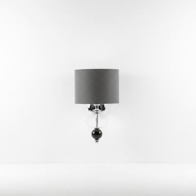 Grijze moderne wandlamp wand kroonluchter woonkamer inrichting stijl