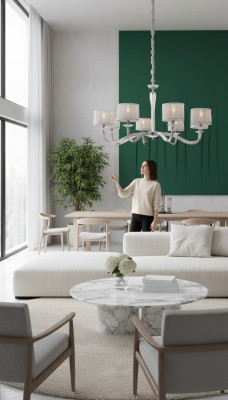 Luxe klassieke kroonluchter plafondlamp wit kroonluchterlamp