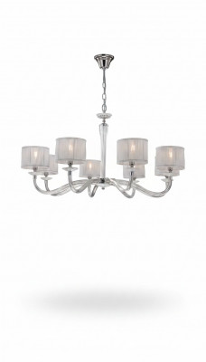 Luxe klassieke kroonluchter plafondlamp wit kroonluchterlamp