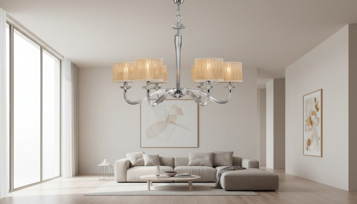 Luxe hanglampen plafondlampen beige moderne plafondlamp nieuw