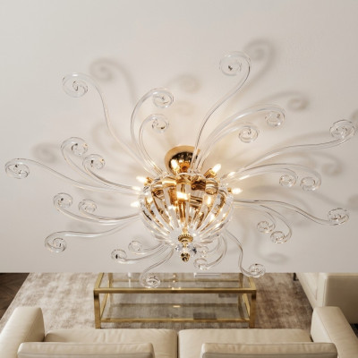 Plafondlamp kroonluchter kristallen lamp luxe hanglamp luchter lamp