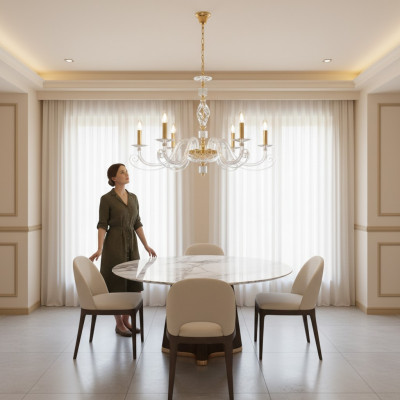 Luxe plafondlamp plafondverlichting kroonluchter kristallen lamp