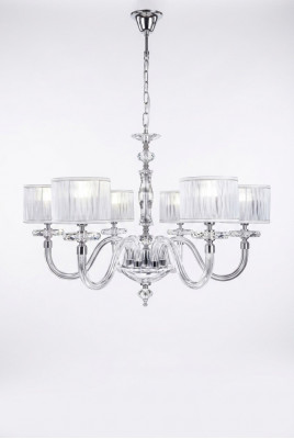 Plafondlamp Plafondluchter Kandelaar Kroonluchter Glas Wit Lampen Antieke Stijl