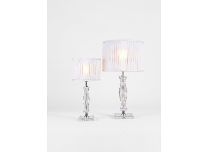 Klassieke witte tafellamp bureau lamp kristal verlichting.