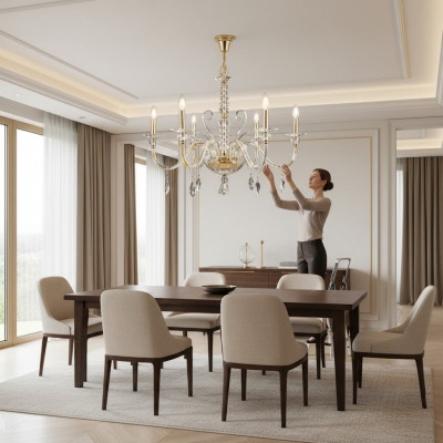 Luister Kristal Kroonluchter Lamp Plafondlamp Licht Hanglamp nieuw
