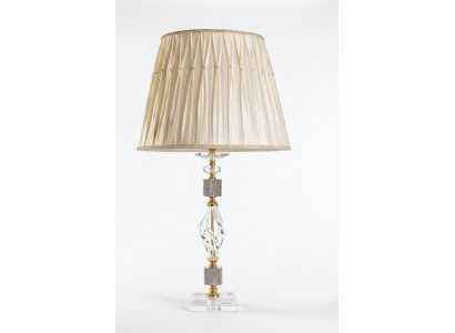Luxe lamp tafellamp stijlvol beige tafellamp tafel kristal nieuw