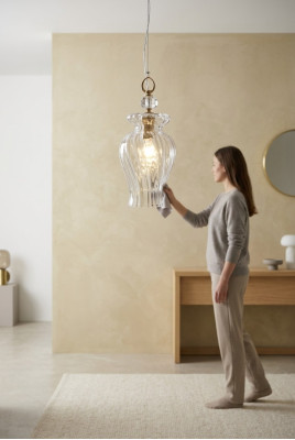 Kristallen lamp Luxe plafondlamp Stijlvolle kroonluchter Plafondlamp Siros nieuw