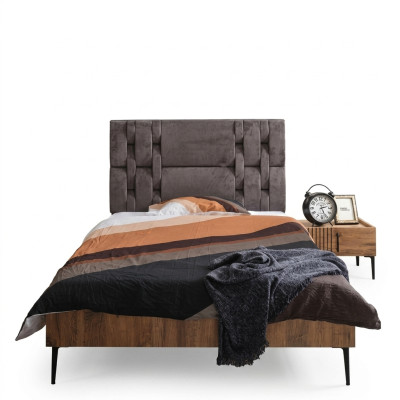 Luxe slaapkamer nachtkastje bedden bed 2-delige complete set design inrichting