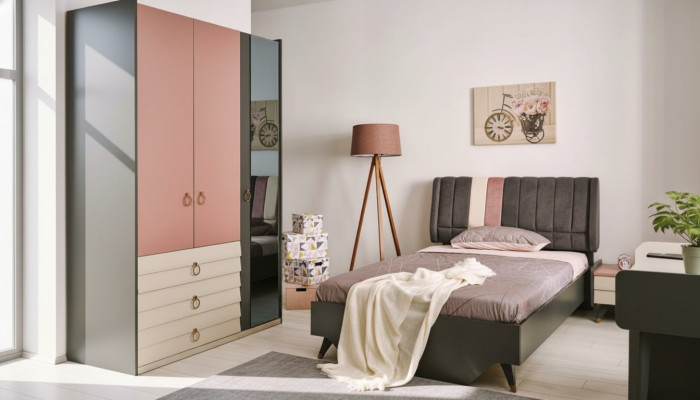 Slaapkamer Set Bed Nachtkastje Kledingkast Modern Luxe Setra Set
