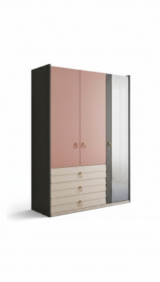 Moderne kledingkast Luxe kast Houten kasten Glazen slaapkamer nieuw