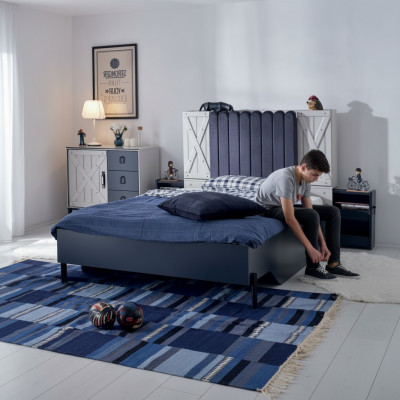 Moderne Stijl Bed Houten Bedden Luxe Ontwerp Slaapkamer Meubels Houten Bed