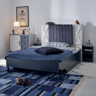 Moderne Stijl Bed Houten Bedden Luxe Ontwerp Slaapkamer Meubels Houten Bed