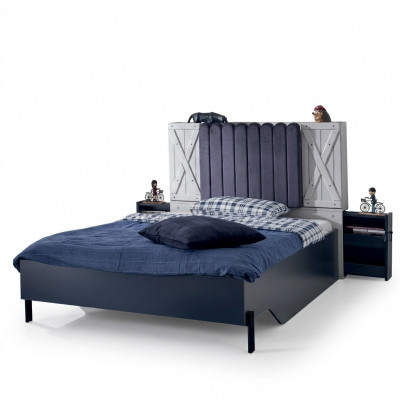 Moderne Stijl Bed Houten Bedden Luxe Ontwerp Slaapkamer Meubels Houten Bed