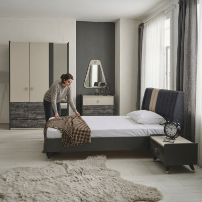 Luxe stijlvolle slaapkamer Modern meubilair Bed 5-delige sets