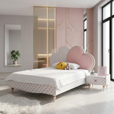 Luxe bedden kinderbed kinderkamer bed kindermeubels hout wit nieuw