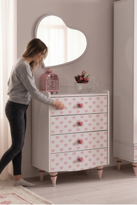 Commode Spiegel Hout Set Modern Design Meubels Nieuw Groep Wit Luxe 2-dlg.