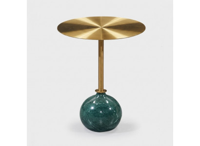Ronde gouden bijzettafel salontafel slaapkamer commode tafels console