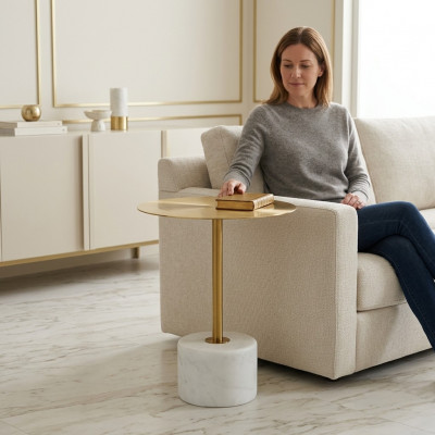 Salontafel Slaapkamer commode Tafels Metaal modern Goud Bijzettafel