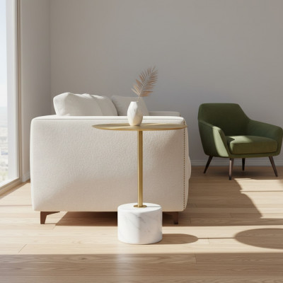 Salontafel Slaapkamer commode Tafels Metaal modern Goud Bijzettafel