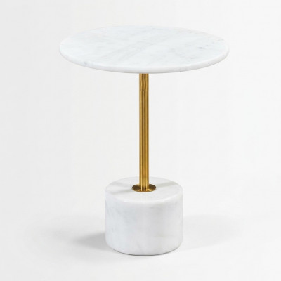 luxe salontafels Rond modern marmer Wit Bijzettafel nieuw