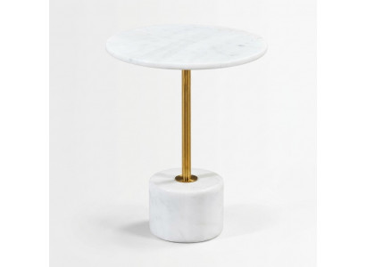 luxe salontafels Rond modern marmer Wit Bijzettafel nieuw