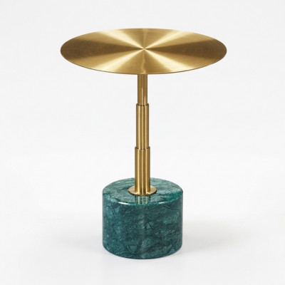 Marmer stijlvolle gouden bijzettafel nieuw luxe moderne salontafel nieuw