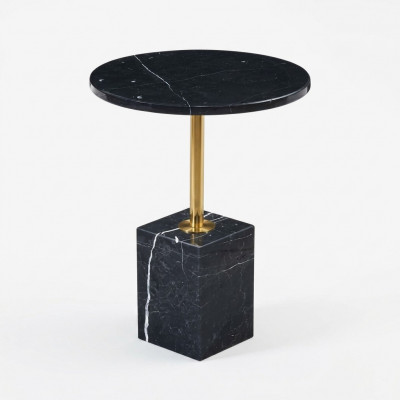 Rond salontafel Topkwaliteit Zwart stijlvol Bijzettafel nieuw luxueus