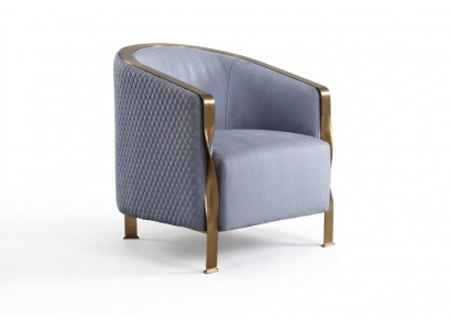 Moderne luxe grijze fauteuil meubels televisiebank gestoffeerde clubstoel metaal