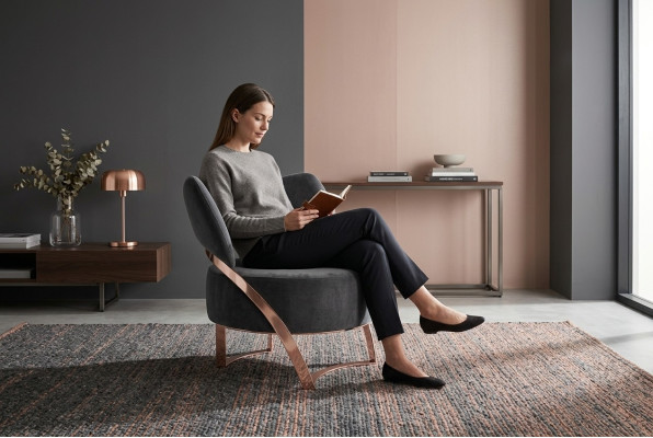Lounge luxe televisieclub gestoffeerde zetel ontwerp bank ontspanning stof zetel