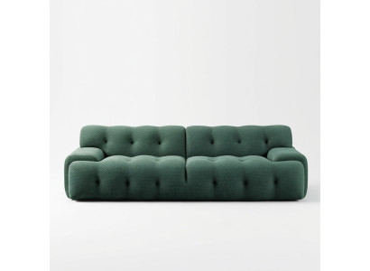 Design Bank 2 Zits Relax Banken Club Textiel Beklede Bank Stof Banken