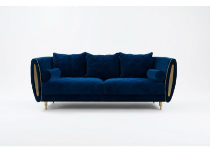 Ontwerp Blauw 2-zits Relaxbanken Bank Textiel Bekleding Stof Bankstellen