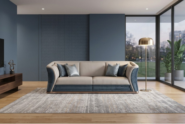 Kunstleren bankstel woonlandschap set design Moderne bankstellen bankstel 3-zits bank